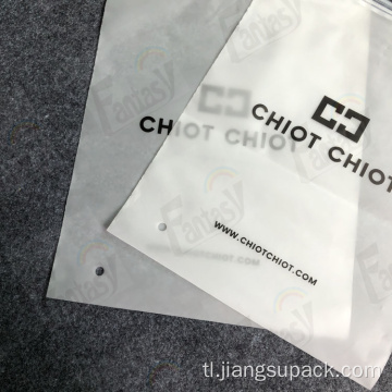 Hindi tinatagusan ng tubig plastic pagpapadala zip bag para sa packaging ng damit